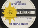 The Purple Hearts Early In The Morning Vinyl Record 7” 45 RPM Sunshine 1966