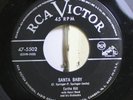 Christmas 45 Eartha Kitt - Santa Baby / Under The Bridges Of Paris On Rca