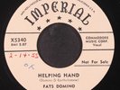 FATS  DOMINO: don't you know / helping hand IMPERIAL 7
