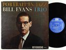 Bill Evans Trio - Portrait In Jazz LP - Riverside - RLP 12-315 Mono DG
