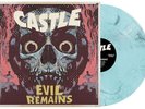 CASTLE- Evil Remains LIM.200 ELECTRIC BLUE/BLACK MARBLE VINYL+poster DOOM MAGIC