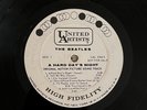 BEATLES VERY RARE A HARD DAY'S NIGHT WHITE LABEL PROMO MONO LP