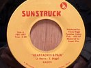 PAGES   Heartaches & Pain   rare SUNSTRUCK orig Soul Funk 45 VG+