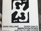 Dave Holland, Derek Bailey - Improvisations, ECM 1013, D, VG+ / VG+