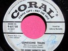 THE JOHNNY BURNETTE TRIO - Lonesome Train - Promo 45 rpm - Coral 61758