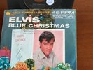 Elvis Presley 7 inch Vinyl Single Record BLUE CHRISTMAS/ WOODEN HEART