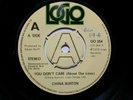 CHINA BURTON YOU DON'T CARE ABOUT OUR LOVE LOGO GO 354 SOUL DISCO PROMO