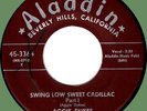 AGGIE DUKES Swing Low Sweet Cadillac Pts 1 & 2 45rpm Aladdin 1957 popcorn R&B