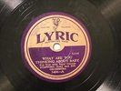 JAZZ LAWRENCE WELK ORCH What Are You Thinking About Baby AUSLYRIC 3404 PARAMOUNT