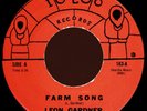 LEON GARDNER Farm Song 45 Igloo Records Rare 1969 Los Angeles Funk M-