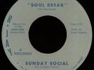 SUNDAY SOCIAL Soul Break 45 R-Jay Records Rare 1972 Iowa Garage Funk