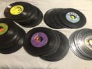 45 Vintage 45 vinyl records, Superheros, Marvin Gaye, Chuck Berry, Eddie Cash...