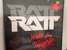 RATT - YOU'RE IN TROUBLE - 1985 TARGET REISSUE VINYL EP lp album record VG+/VG++