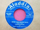 CHARLES BROWN - Cryin' and Driftin' Blues - super clean 45 rpm - Aladdin 3209