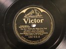 JAZZ COON SANDERS ORCH Yes Sir  That's My Baby VICTOR 19745 EE+  Early electric