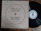 french LP L'oeuvre de piano MOZART Lili KRAUS  discophiles francais DF 96