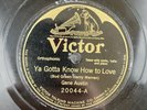 GENE AUSTIN Ya Gotta Know How To Love /Bye Bye Blackbird 78 Victor BATWING 20044