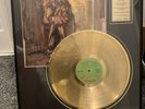 Jethro Tull - Ian Anderson signed “Aqualung” cover and Gold Plated Disc 1971