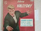 JOHNNY HALLYDAY (Blue vinyl) Retiens la nuit EP Spain SPANISH Languette 1963 EX