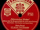 HANS BUND TANZ-ORCH. Stormy Weather/ Schmetterlinge im Regen  Schellack S8611