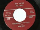 45 RPM Gene Sisco BAY SHORE 1 Somebody To Love OHIO ROCKABILLY VG++