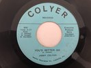 Private KY AOR Folk Teen 45 JIMMY COLYER You'd Better Go COLYER hear