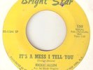 RICKY ALLEN Its A Mess I Tell You Skate Boogaloo BRIGHT STAR NORTHERN SOUL 45