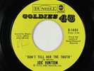 Deep Soul 45 - Joe Hinton - Don't Tell Her The Truth - Goldies 45