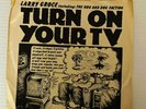 LARRY GROCE Turn on your TV  45 RECORD with WB PROMO LETTER DJ STOCK