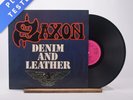 Saxon Denim And Leather Arun LP Album Vinyl Record 1981 CAL 128 Carrere - EX/EX