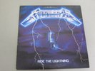 Metallica Ride The Lightning LP Vinyl Record 1984 Megaforce Electra Records