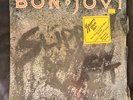BON JOVI 1ST PRESS SLIPPERY WHEN WET VINYL LP with Hype Sticker and shrink wrap