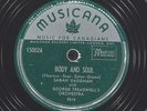 SARAH VAUGHAN Body And Soul / Canadian Press MUSICANA 15002 VG+ 78 10