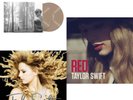 Taylor Swift - Folklore (X) (Beige Vinyl/2LP) & Red & Fearless Platinum Edition