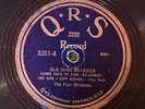 QRS 5351 Four Minstrels OLD IRISH MEDLEY  78 rpm E IRISH rare label  GENNETT