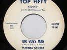 1962 Harold Crosby And His Pine Tree Boys Big Boss Man / Gina Rockabilly Listen