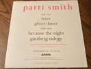Patti Smith Wave - Ghost Dance - Becasue The Night - Ginsberg Eulogy Promo Vinyl