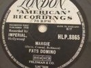 FATS DOMINO MARGIE 78RPM LONDON HLP.8865