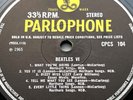 Beatles VI EXPORT 1st Y/B Press CPCS 104 