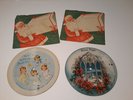 Vtg 2 VOCO Picture Discs 1949 Kid Christmas Record Santa Claus 7