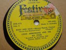Louis Armstrong 78 Record Grade E- Body & Soul + On The Sunny Side Of The Street