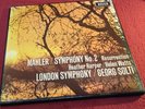 MAHLER SOLTI LSO SYM. 2 RESURRECTION 1966 DECCA UK SET 325-6 WB STEREO ED1 LP