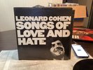 Leonard Cohen Songs of Love and Hate,, VG vinyl lp…C-30103
