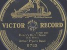 ARTHUR PRYOR'S BAND Henry'S Barn Dance VICTOR 5722 VG+ 78 10
