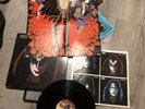 1978, GENE SIMMONS  KISS SOLO ALBUM WITH POSTER, Record Dust Cover, & Framed