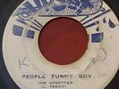 Lee King Perry/Burt Walters People Funny Boy/Blowin' In The Wind Upset Rcrds 45