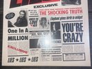 GUNS N' ROSES Lies ORIG. Censored Insert. Geffen 24198 LP. Record VG+