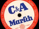 WERBEPLATTE DER FIRMA C&A Marsch und Walzer mit Original Cover Fragment  S7092