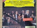 Beethoven Bernstein Symphony No.5 Piano Concert No.4 Claudio Arrau 2LP