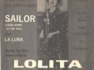 LOLITA--PROMO ONLY PICTURE SLEEVE + 45---(SAILOR)--PS--PIC--SLV